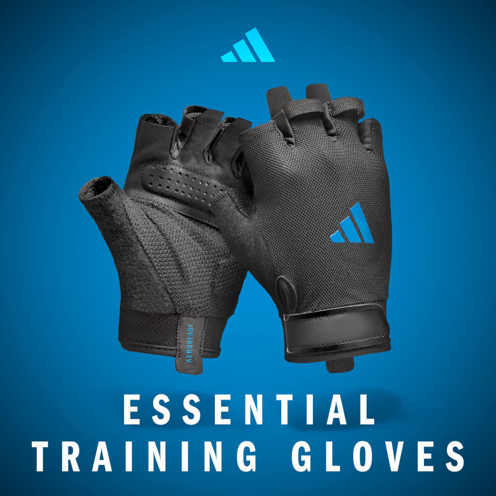 ถุงมือ Essential Training ADIDAS ADGB-15001BL สีน้ำเงิน ไซส์ S